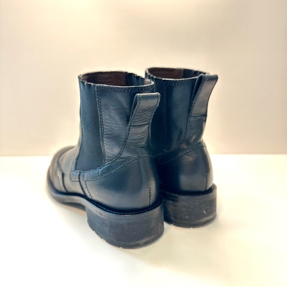 Boemos Black Leather Chelsea Ankle Boots – Made in Italy – Size 37 - Picture 5 of 7